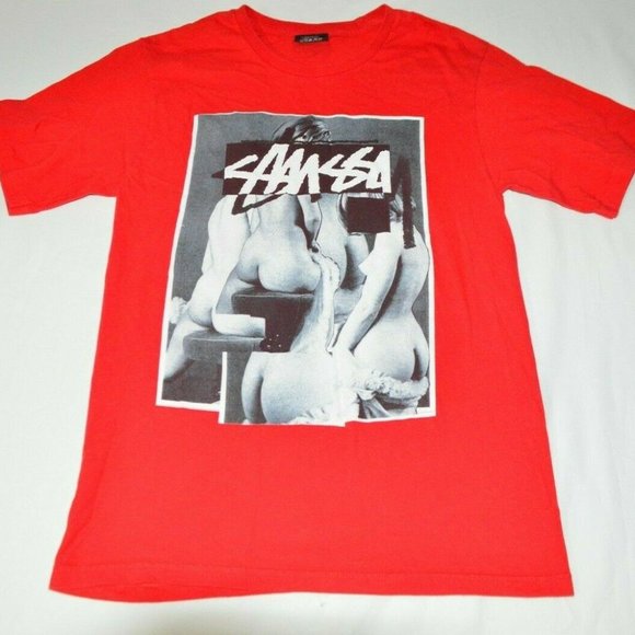 Stussy Other - Stussy Skateboard Naked Ladies T-Shirt Mens S Red